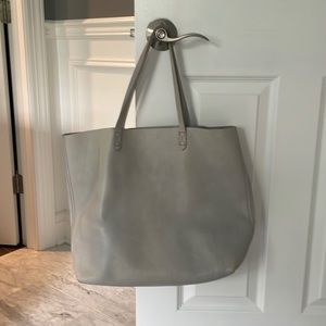 Madewell Transport Tote All Leather Light Blue Color.   Some marks and stains